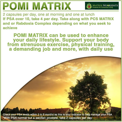Pomi Matrix 60 Capsulas 10 Veces Mas Potente Prostate Saludable