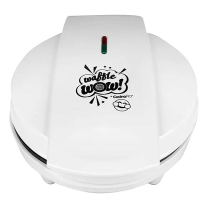 Maquina Para Mini Panqueques Waffle Wow 1000W Antiadherente Con Emojis