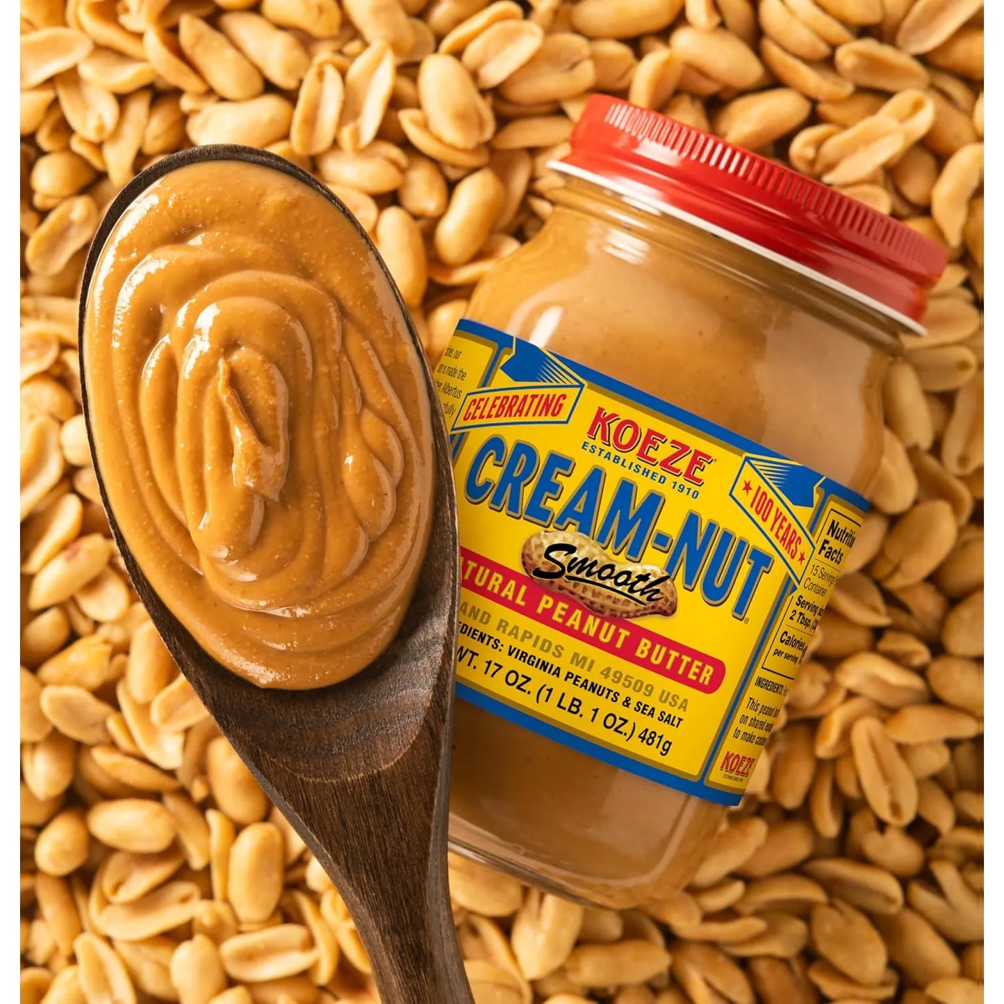 Crema Natural De Nuez Suave Sabor Mantequilla De Maní 500 Gr Importado