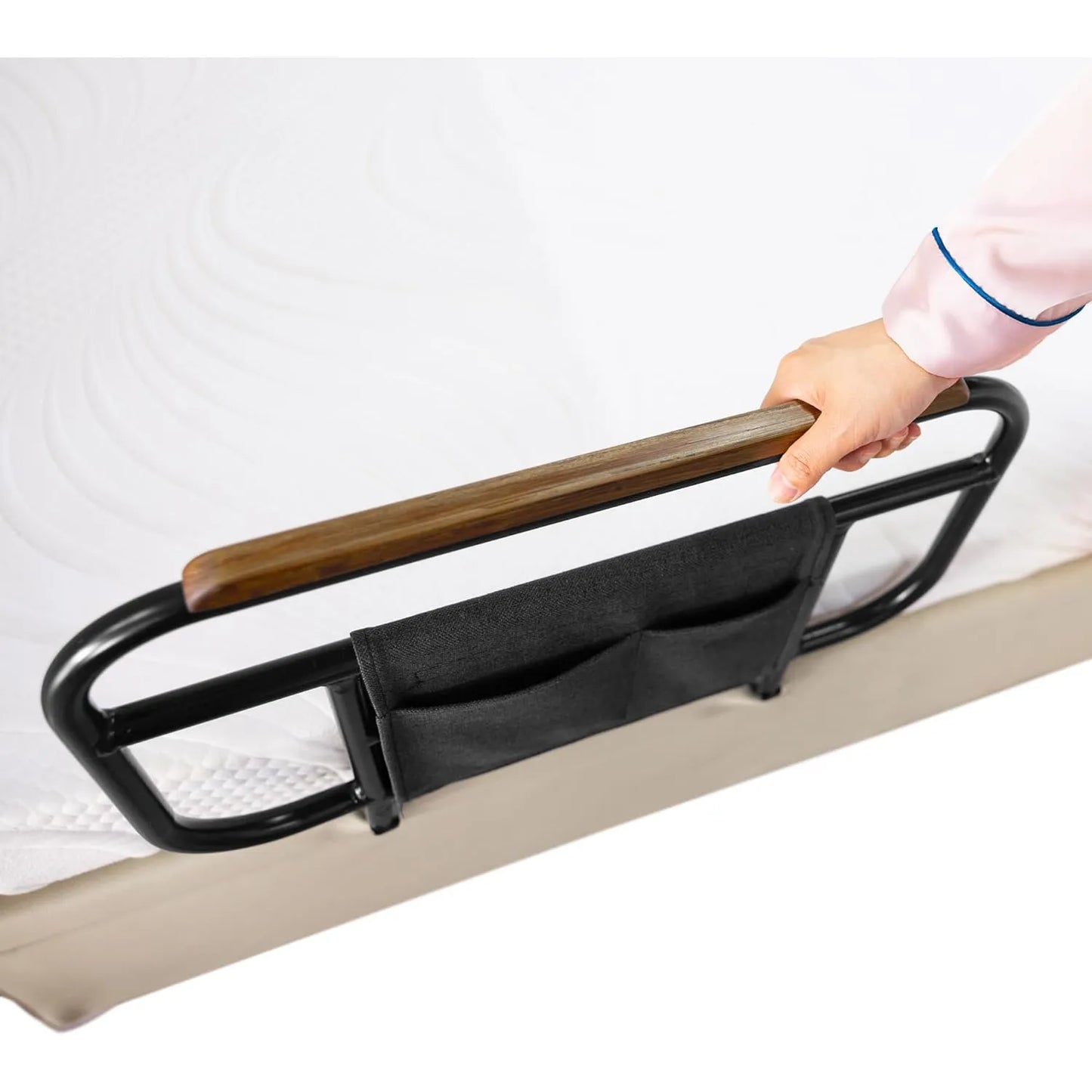 Riel Lateral De Cama Ajustable Seguridad Y Almacenamiento Facil Instalacion