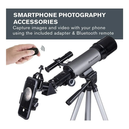 Telescopio Portátil Celestron Travel Scope 60 DX Ideal Para Aventuras Astronómicas Y Naturaleza