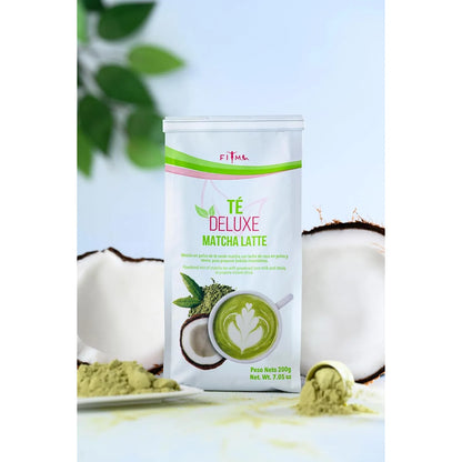 Té Matcha Latte Ceremonial Con Crema De Coco Y Avena En Polvo 20 Porciones Energía Natural
