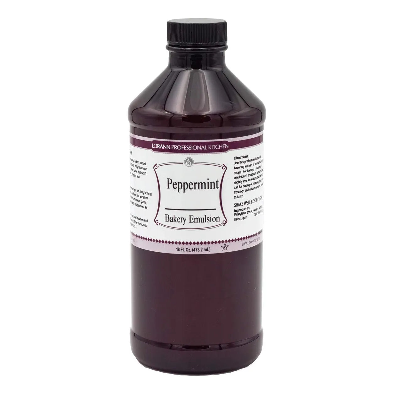 Emulsion De Menta Para Panadería LorAnn 473 Ml Sabor Intenso Y Natural