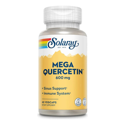 Solaray Mega Quercetina 60 Cápsulas Veganas Soporte Inmunológico Y Cardiovascular
