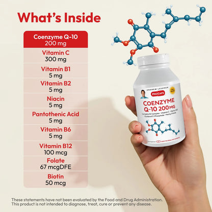 Capsulas Coenzima Q10 100 Unidades Energia Vitalidad Antioxidante