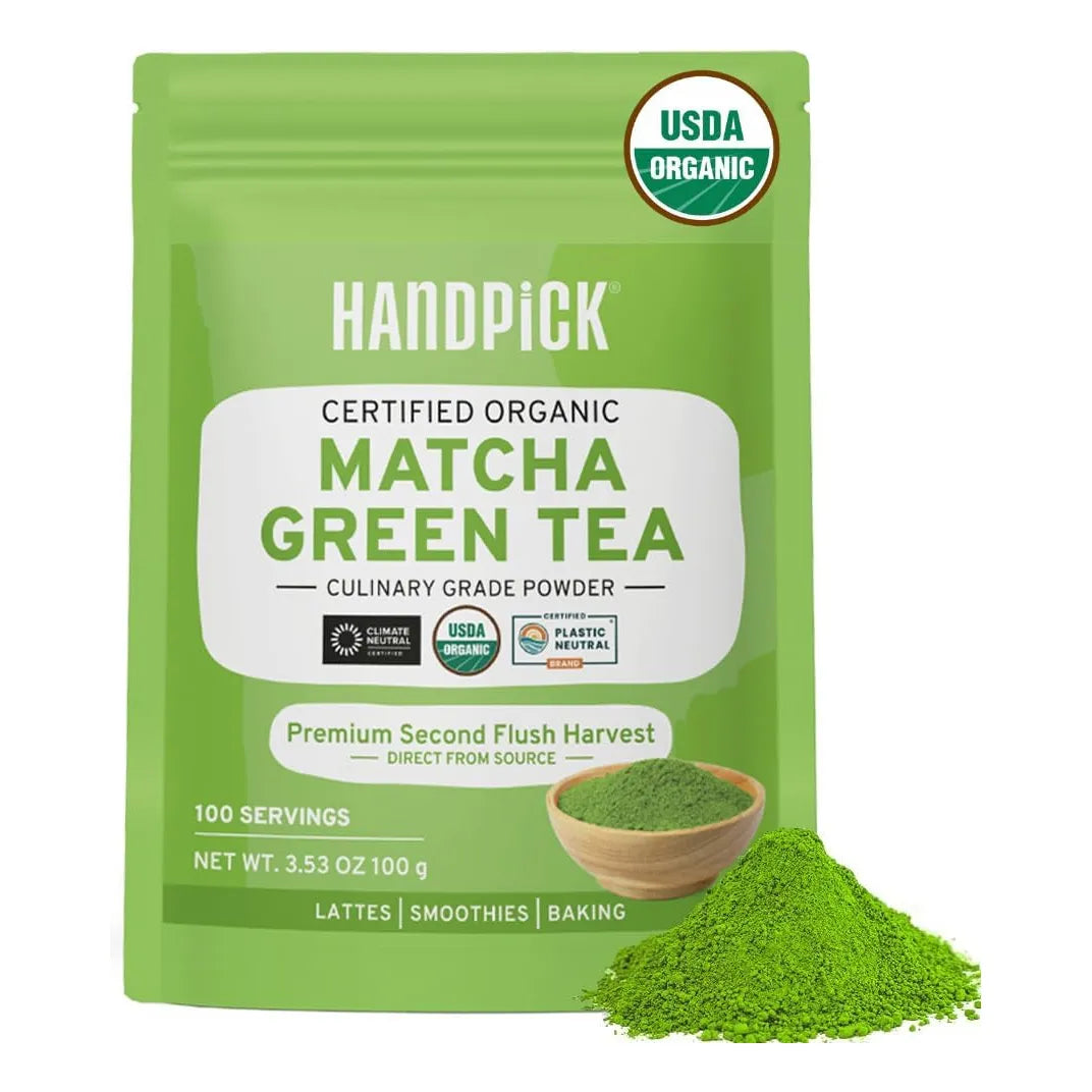 Matcha Orgánico Japonés Premium 100 Porciones Energía Natural Antioxidantes