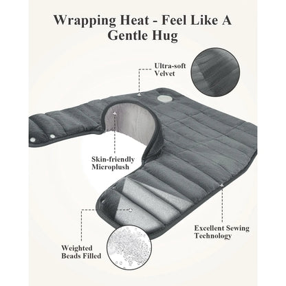 Almohadilla Térmica XL Para Cuello Hombros Y Espalda Alivio Profundo Y Relajación