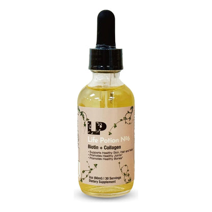 Life Potion 06 Colageno Y Biotina Crecimiento Cabello Extra Fuerte 50000 Mcg