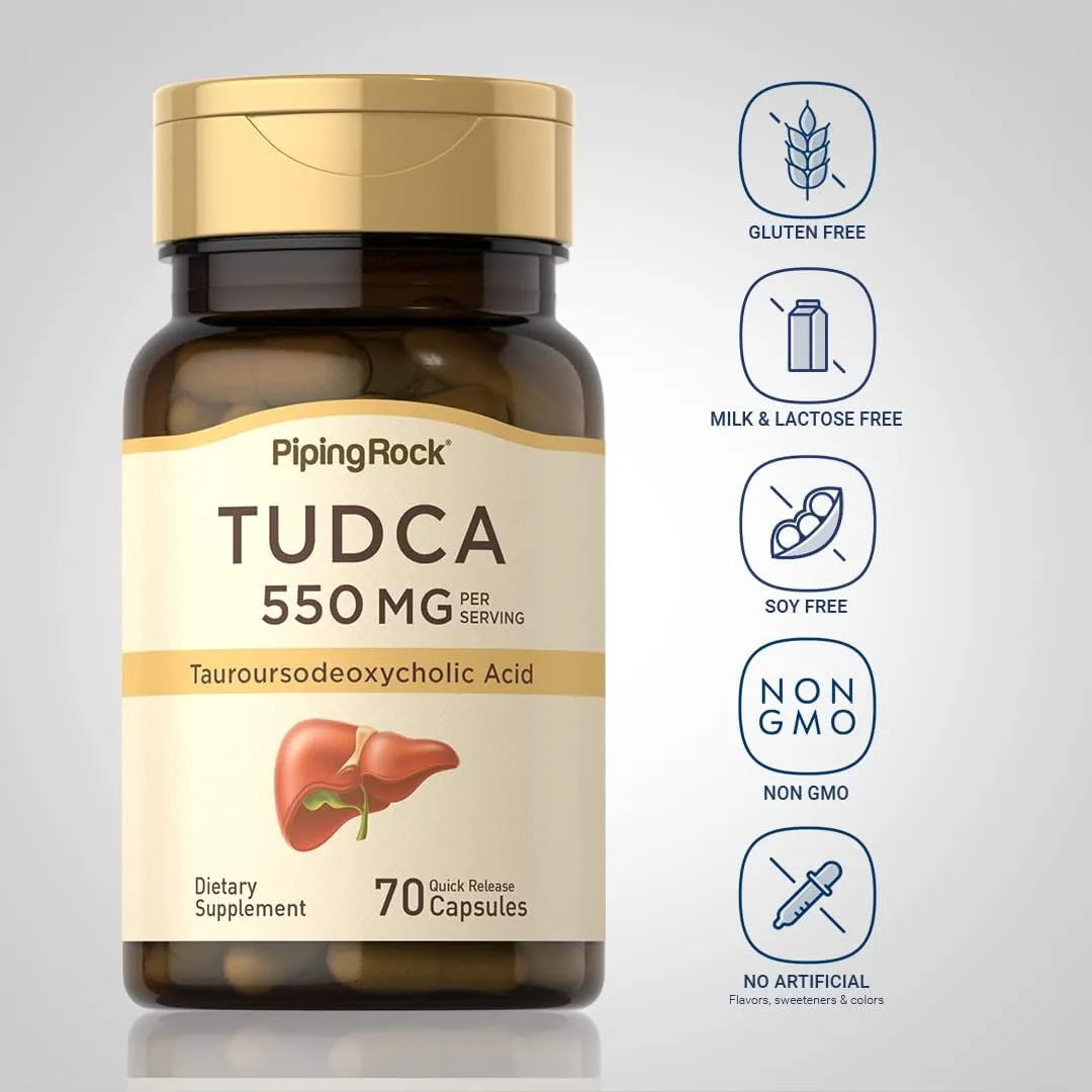 Cápsulas De Ácido Taursodesoxicólico 550mg 70 Unidades Salud