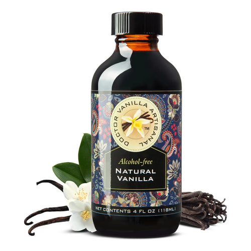 Vainilla Natural Sin Alcohol 113 40ml Esencia Pura Para Postres Y Bebidas