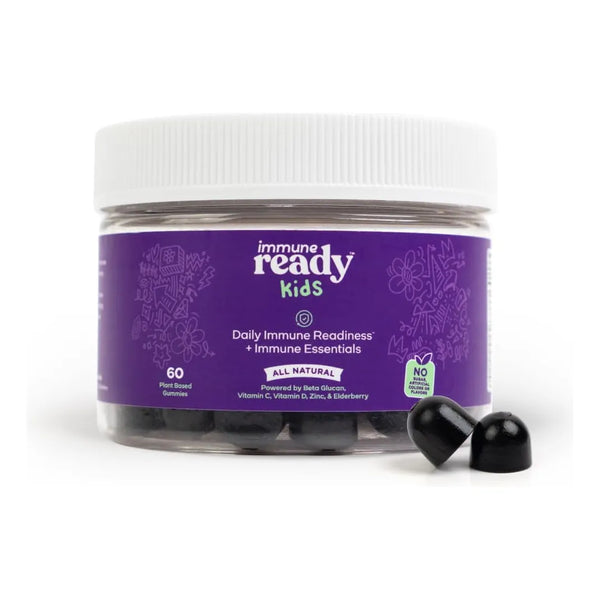 Gomitas Infantiles Multivitaminas Beta Glucano Saúco Vitamina C D3 Zinc Sabor Bayas Sin Azucar 60 Unidades