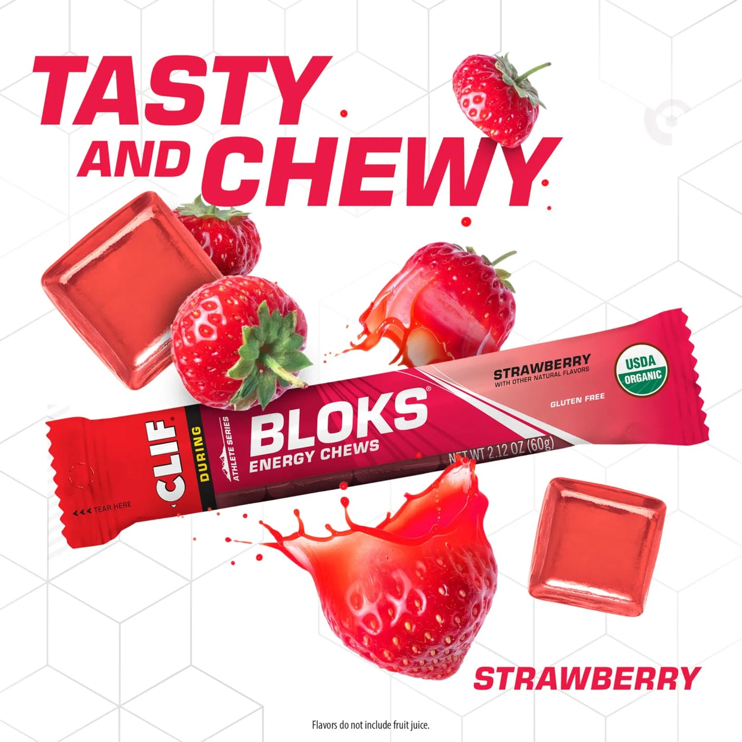 Bloques Energéticos Masticables Sabor Frutas 100g Energía Rápida Para Atletas