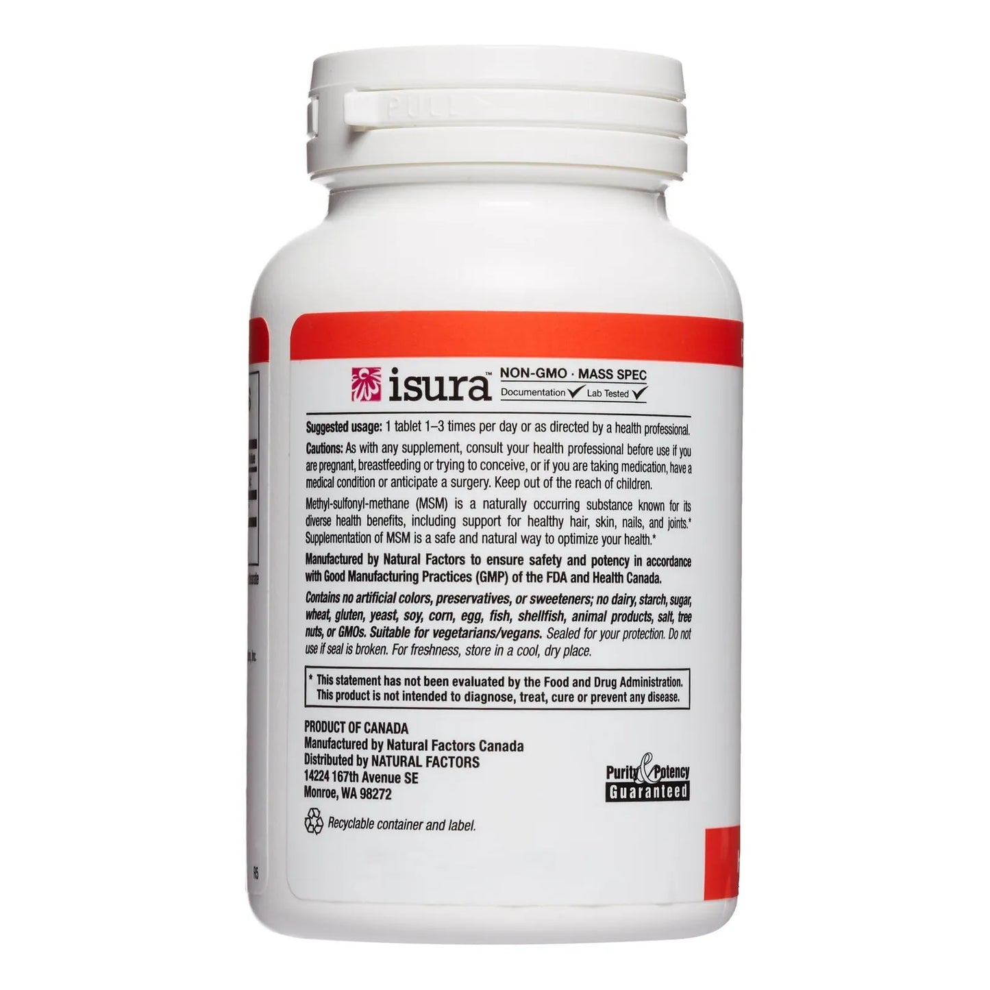 Msm 1000 Mg Capsulas Apoya Salud Articular Cabello Piel Uñas 90 Unidades