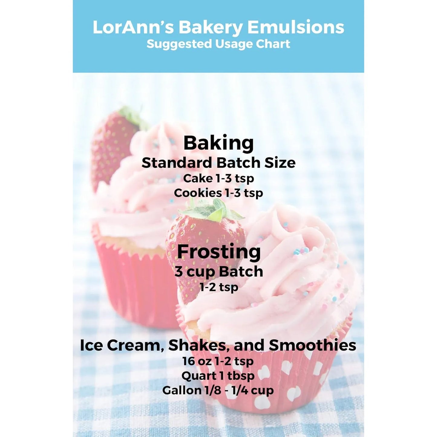 Emulsiones Lorann Para Hornear Sabores Sin Gluten 60ml Ideal Para Postres Profesionales