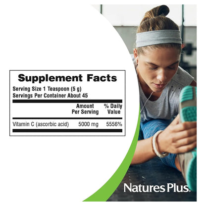 Microcristales Vitamina C NaturesPlus 8 Onzas Paquete Doble Antioxidante Salud Inmunológica
