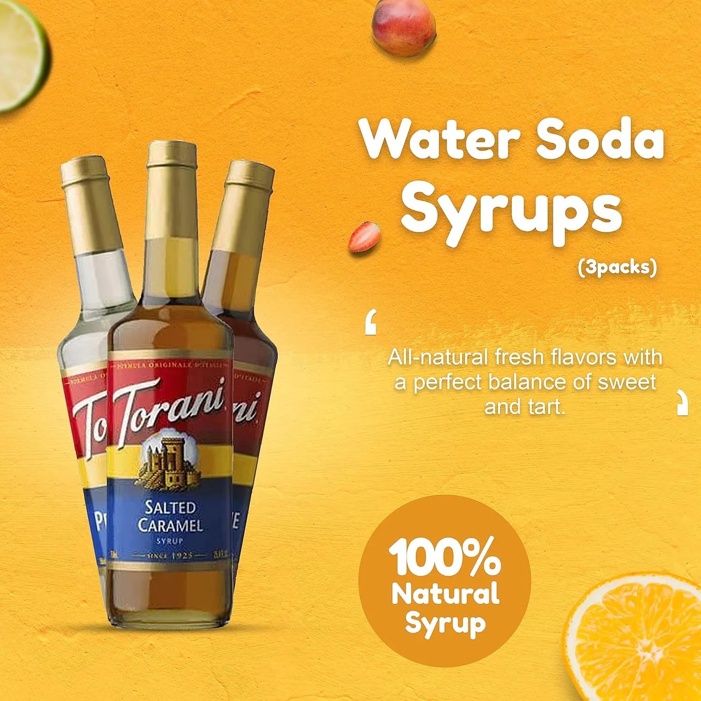 Paquete De 3 Jarabes Otoño Invierno Calabaza Menta Caramelo Torani Importado