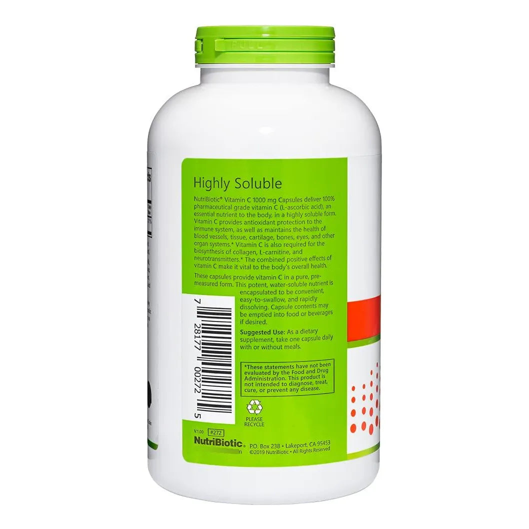 Capsulas De Vitamina C 1000 Mg 500 Unidades Refuerzo Inmune Antioxidante