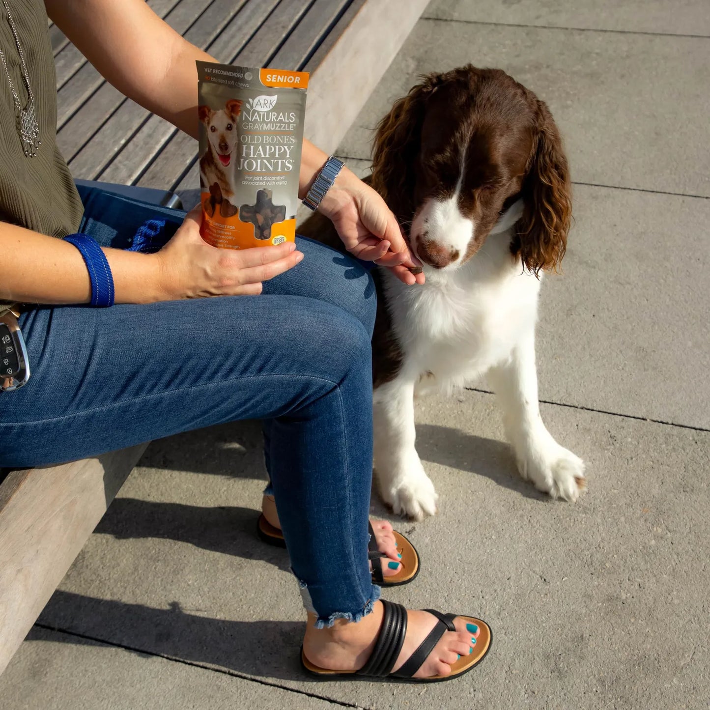 Bozal Gris Para Perros Mayores Con Glucosamina 90 Masticables Cuidado Articulaciones