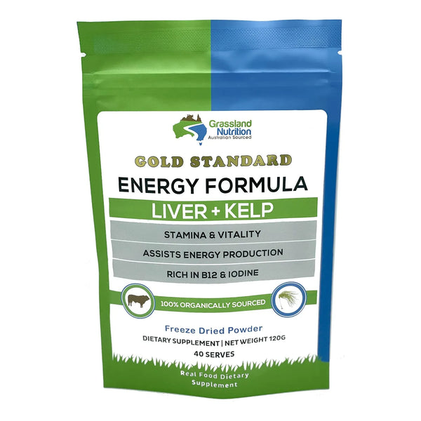 Hígado De Res En Polvo Con Algas Silvestres B12 Natural Energizante 4.23 Oz