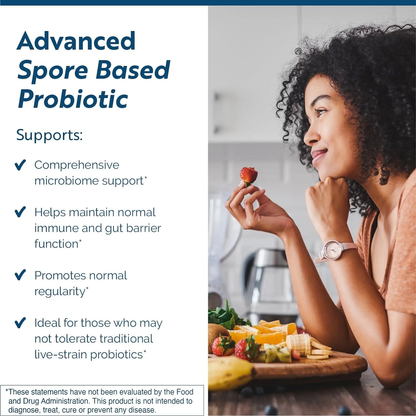 CoreBiotic Suplemento Salud Intestinal Prebióticos Probióticos 3 Cepas EEUU
