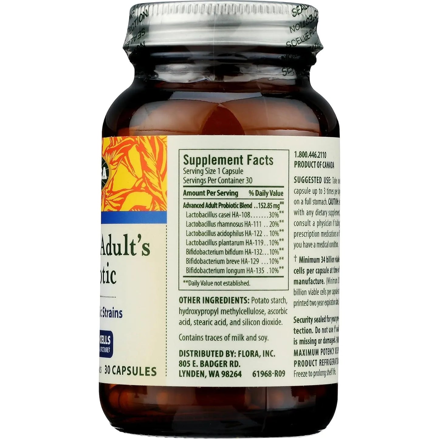 Probiótico Advanced Adult Blend 34 Mil Millones UFC Salud Intestinal