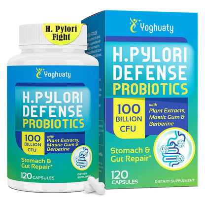 Tratamiento H Pylori Probióticos 100 Mil Millones UFC Lactobacillus Reuteri Salud Digestiva