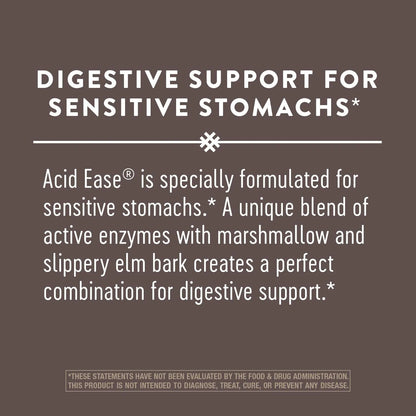 Natures Way Acid Ease Suplemento Digestivo 180 Capsulas Veganas Estomago Sensible