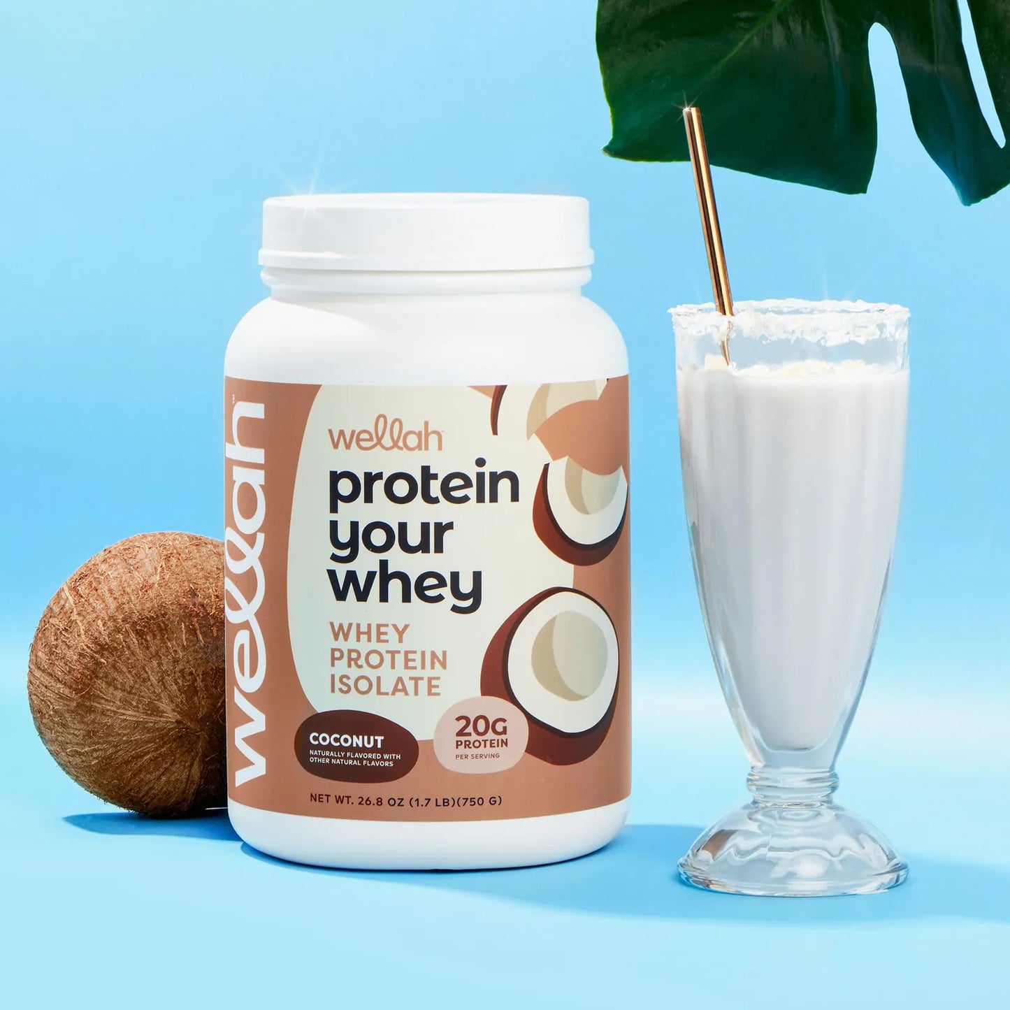 Proteína Aislada De Suero Sabor A Coco Protein Your Whey 30 Porciones 900g