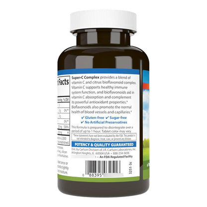 Complejo Super C Con Bioflavonoides Antioxidante 100 Tabletas Vegetarianas
