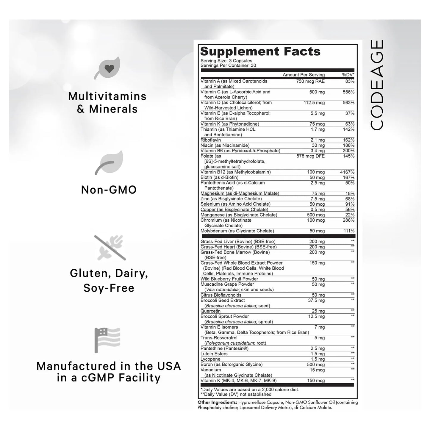Multivitamin Performance Elite Max Suplemento Vitaminas Minerales Extractos Botánicos