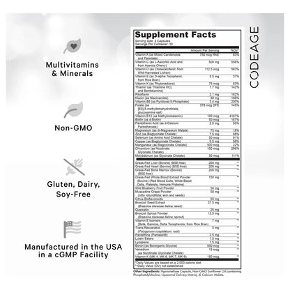 Multivitamin Performance Elite Max Suplemento Vitaminas Minerales Extractos Botánicos