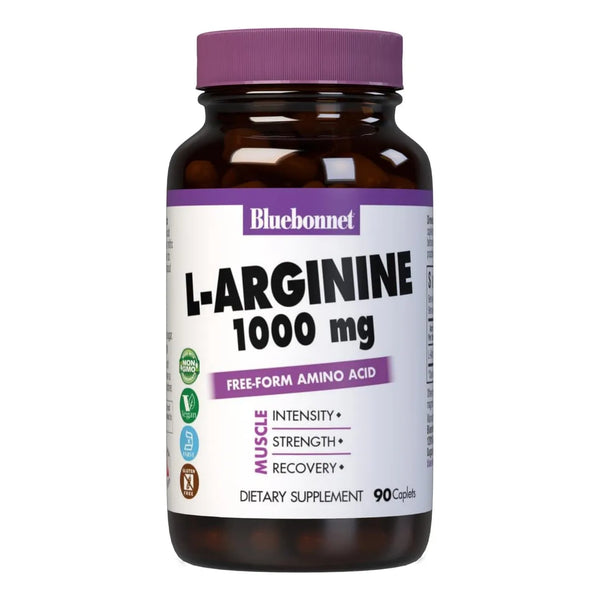 Arginina 1000 Mg Capsulas 90 Unidades Soporte Cardiaco Vegano Sin Gluten