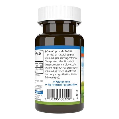 Vitamina E Natural 200 UI 134 Mg 90 Geles Blandos Bienestar Óptimo