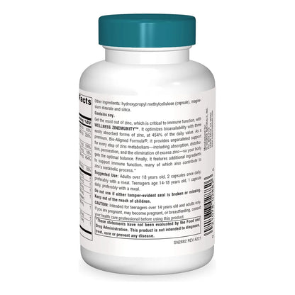 Zinc 50 Mg Apoyo Inmunologico Absorcion Metabolismo 120 Caps Source Naturals