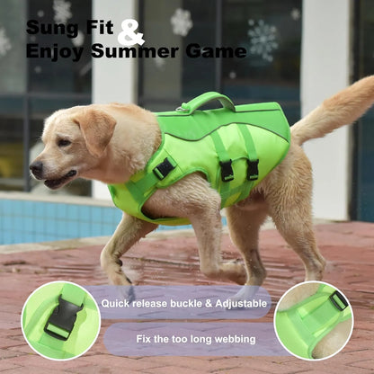 Chaleco Salvavidas Para Perros Con Arnés Reflectante Xl Seguridad Flotabilidad