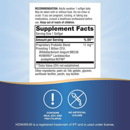 Natures Way Perlas Probioticas Acidophilus 90 Capsulas Soporte Digestivo