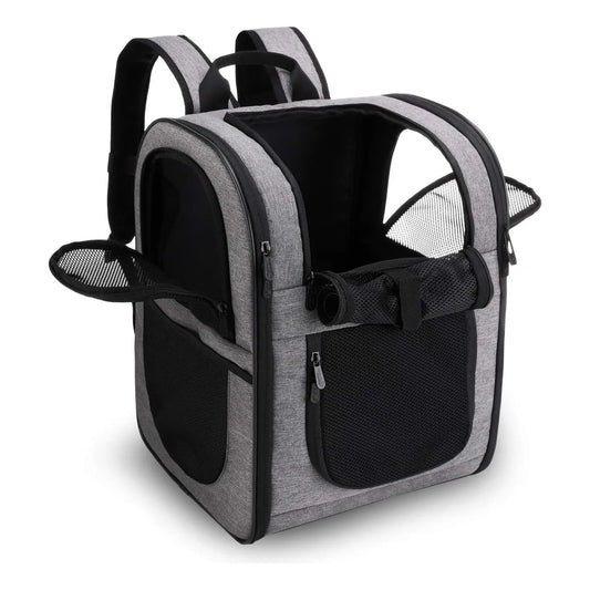 Maleta Para Mascotas Plegable Ajustable Respaldo Acolchado Viaje Seguro