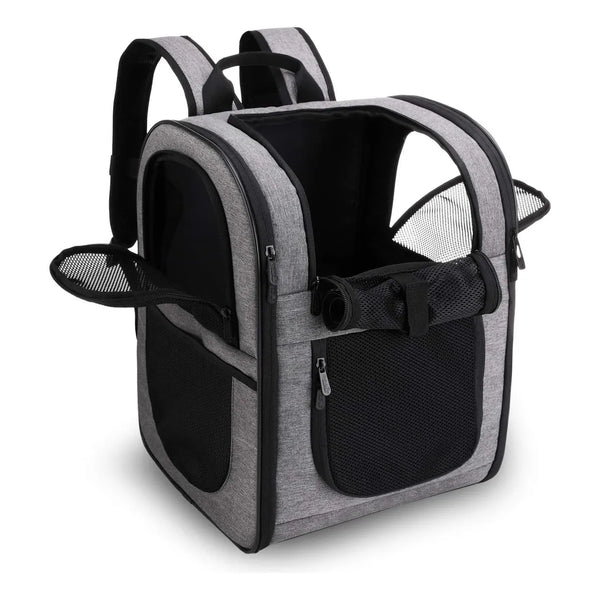 Maleta Para Mascotas Plegable Ajustable Respaldo Acolchado Viaje Seguro