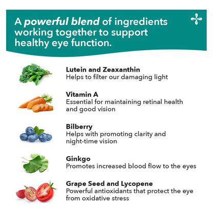 VisibiliT Eye Complejo Ocular Con Antioxidantes 60 Capsulas Mejora Vision Nocturna Y Alivia Fatiga