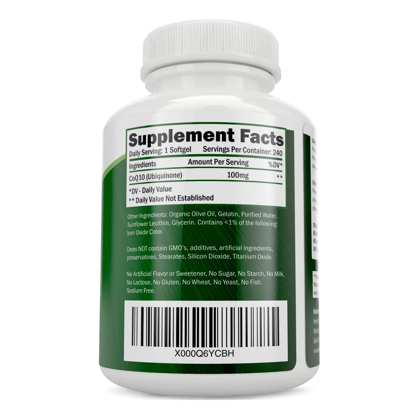Capsulas Coq10 240 Mg Coenzima Q10 Alta Absorcion 240 Softgels 8 Meses Suministro
