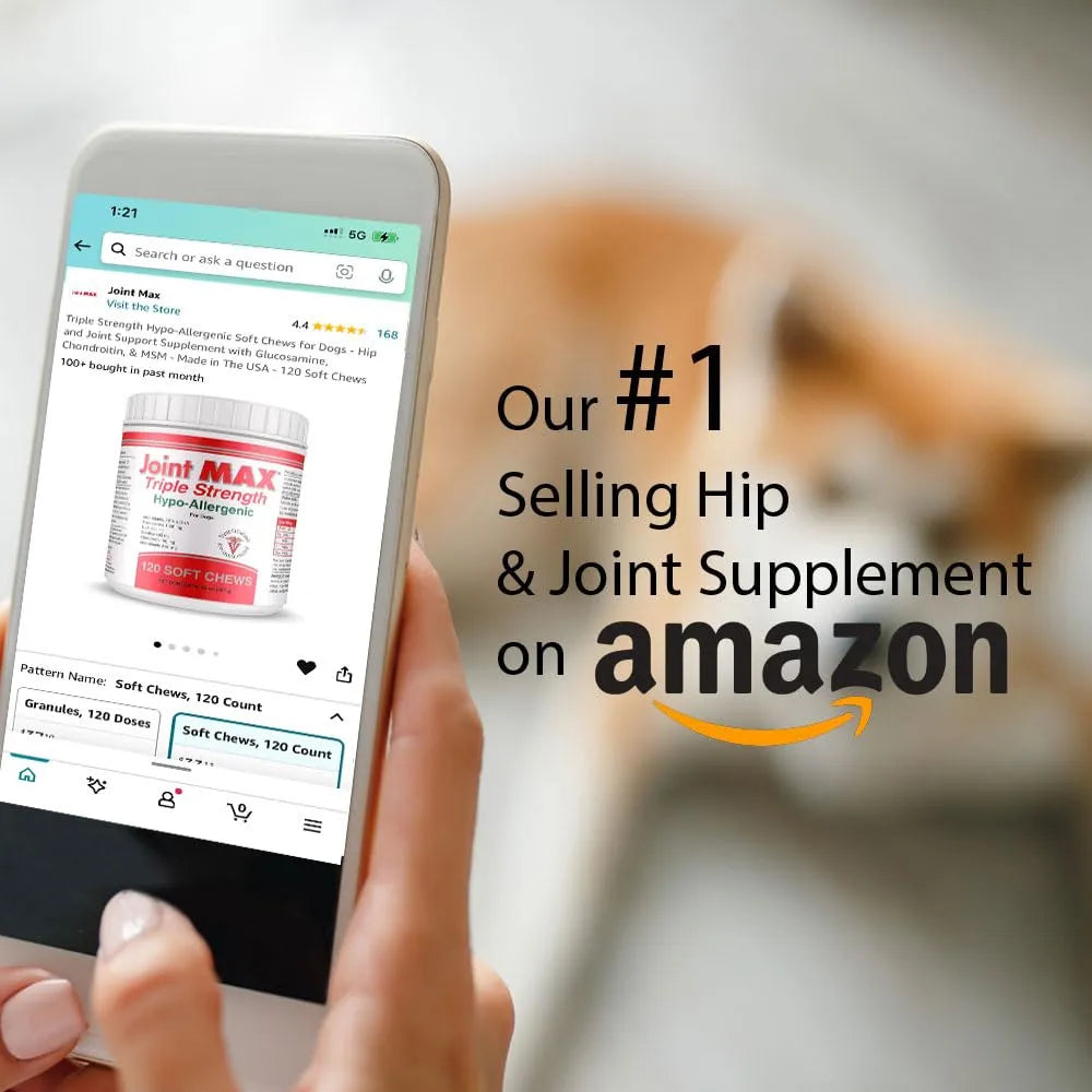 Masticables Hipoalergénicos Para Perros Con Glucosamina Condroitina Y MSM Triple Strength