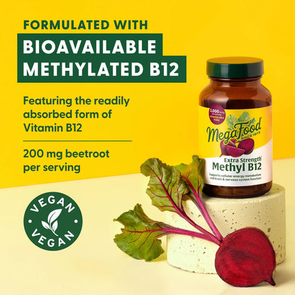Vitamina B12 Metilo Extra Fuerte 90 Tabletas Energía Natural Vegano