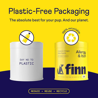 Finn Alergia Y Picazón Para Perros 90 Masticables Suaves Con Probióticos Alivio Natural