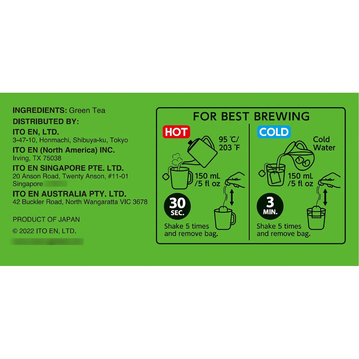 Té Verde Premium En Bolsas 40 Unidades Energía Natural Y Antioxidantes