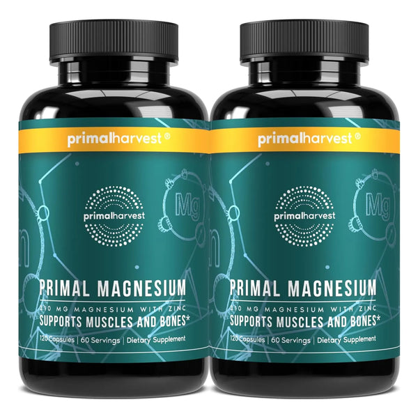 Complejo De Magnesio 310 Mg Con Zinc Glicinato Citrato Malato 120 Capsulas