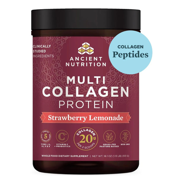 Proteina Multi Colageno Ancient Nutrition Fresa Limonada 472 Gr