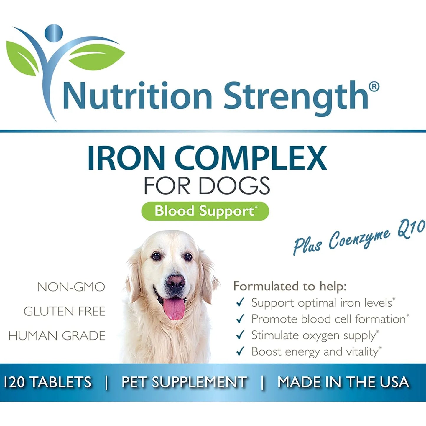 Hierro Para Perros Anémicos Con Vitamina C Apoya Salud Sanguínea Y Energía