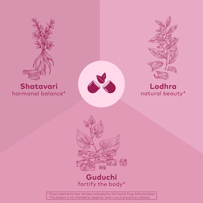 Capsulas Organicas Equilibrio Hormonal Femenino Salud Reproductiva Ayurvedico Certificado USDA