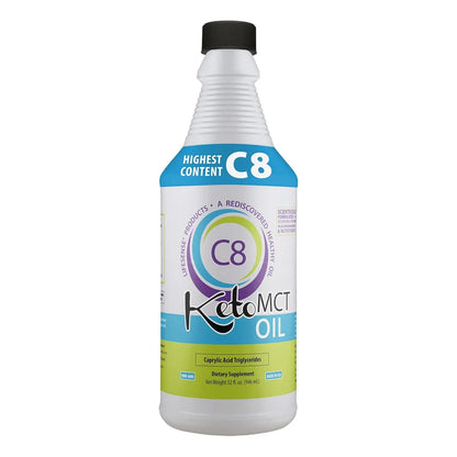 Ketomct C8 Oil 946 Ml Aceite MCT Potencia Máxima Energía Instantánea Y Quema De Grasa