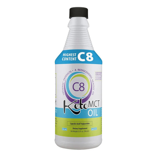 Ketomct C8 Oil 946 Ml Aceite MCT Potencia Máxima Energía Instantánea Y Quema De Grasa